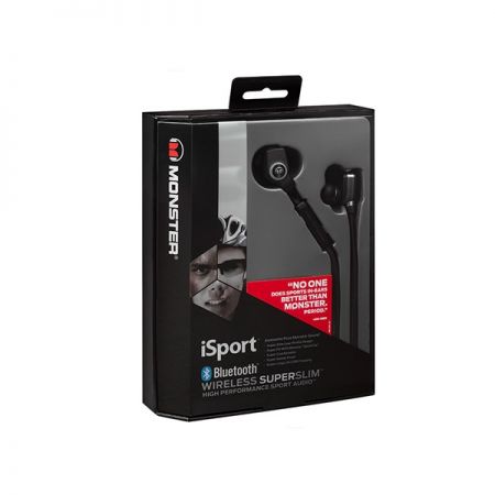 魔声（Monster）蓝牙运动耳机(黑色) Isport Superslim