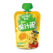 亨氏乐维滋果汁泥（苹果香橙）120g 婴儿辅食 宝宝零食