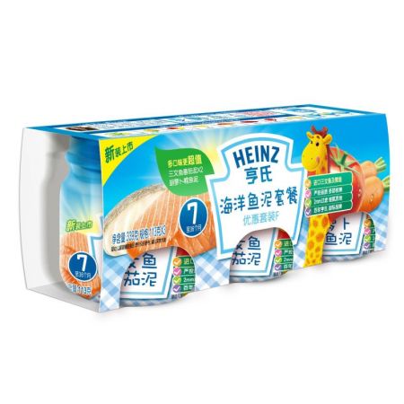 Heinz亨氏海洋鱼泥套餐（优惠套装F)113g*3 宝宝辅食