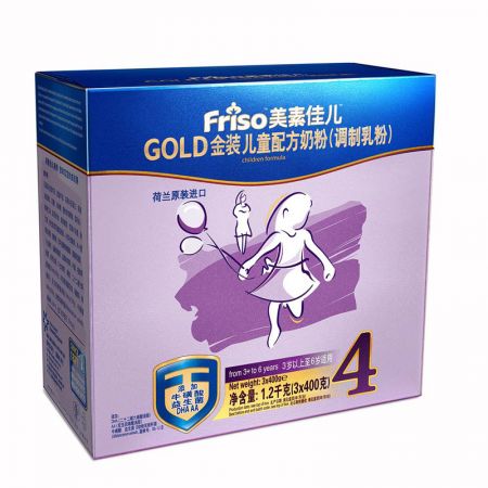 美素佳儿(Friso) 金装儿童配方奶粉 4段（3-6岁） 1200g三联包 荷兰原装进口
