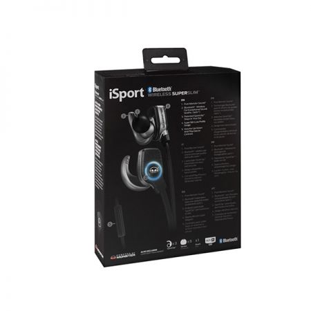 魔声（Monster）蓝牙运动耳机(黑色) Isport Superslim