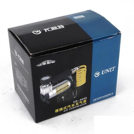 尤利特(UNIT) YD-3035车载充气泵 大功率12V便捷式汽车打气泵车用轮胎充气泵