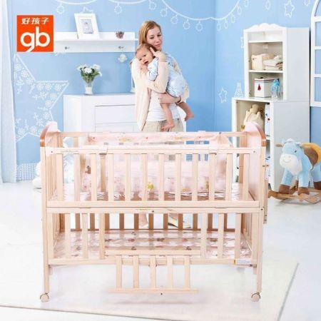 好孩子Goodbaby进口床实木无漆多功能婴儿床 童床 宝宝游戏床 MC186-J311