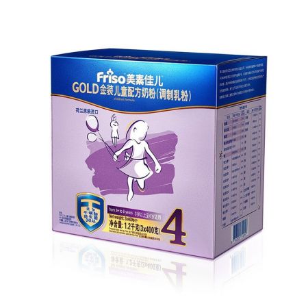 美素佳儿(Friso) 金装儿童配方奶粉 4段（3-6岁） 1200g三联包 荷兰原装进口